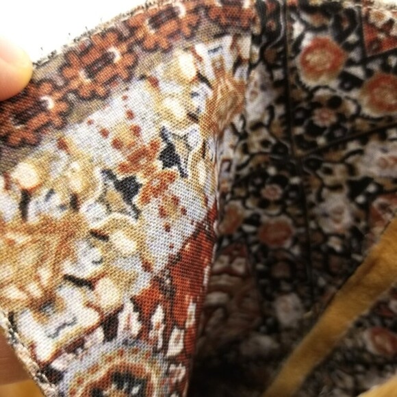 FREEBIRD by Steven Riot Tan Suede Tied Chunky Heel Ankle Cowgirl Boots Womens 6 - Picture 9 of 11